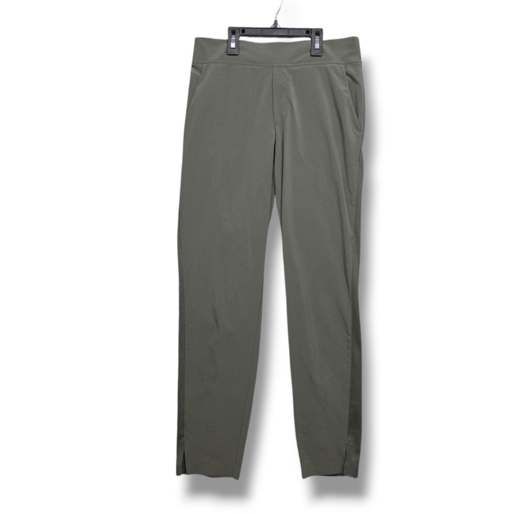 Athleta Brooklyn Mid Rise Ankle Pant Womens 0 Green‎ Travel UPF 50